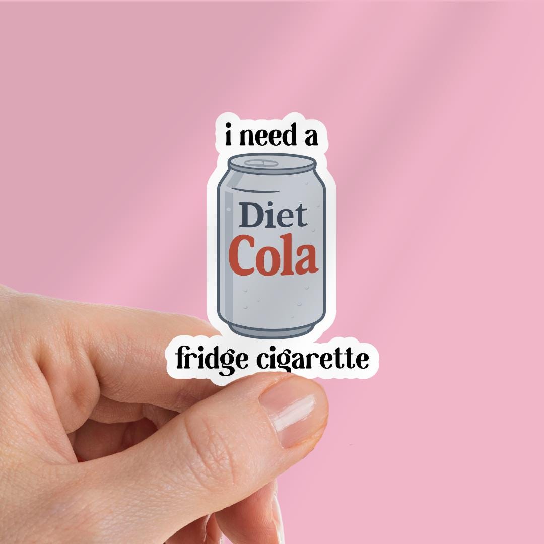Diet Cola Fridge Cigarette Kindle Sticker: Stocking Stuffer For Reader sticker by Magic & Meaning