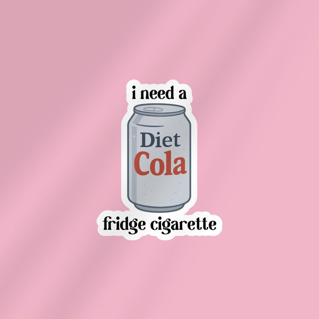 Diet Cola Fridge Cigarette Kindle Sticker: Stocking Stuffer For Reader sticker by Magic & Meaning