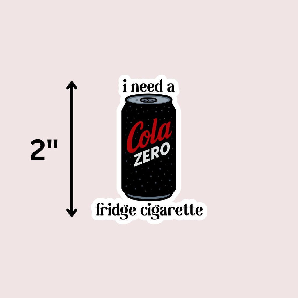 Cola Zero Fridge Cigarette Kindle Sticker: Stocking Stuffer For Reader sticker by Magic & Meaning