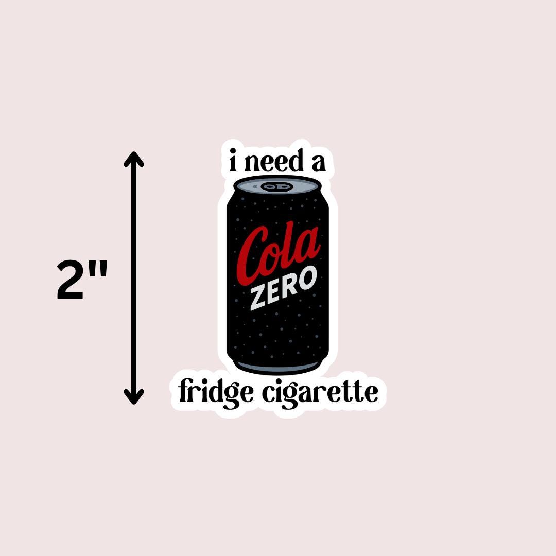 Cola Zero Fridge Cigarette Kindle Sticker: Stocking Stuffer For Reader sticker by Magic & Meaning