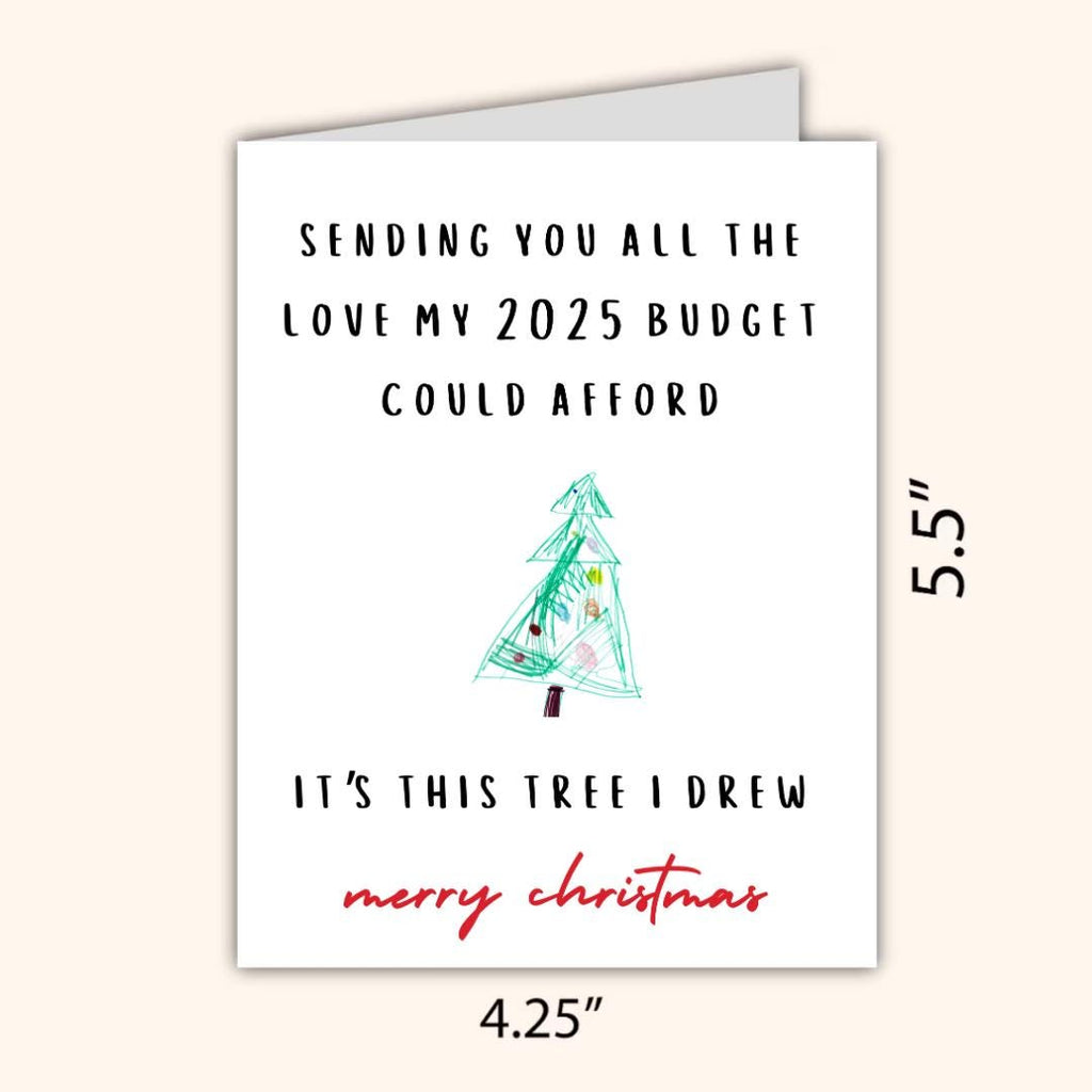 Funny 2025 Economy Christmas Card - rude and funny Christmas card by Northern Wind Creative