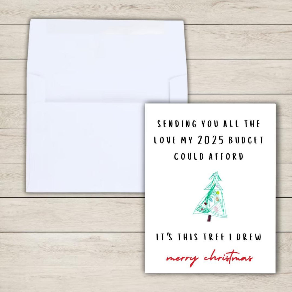Funny 2025 Economy Christmas Card - rude and funny Christmas card by Northern Wind Creative