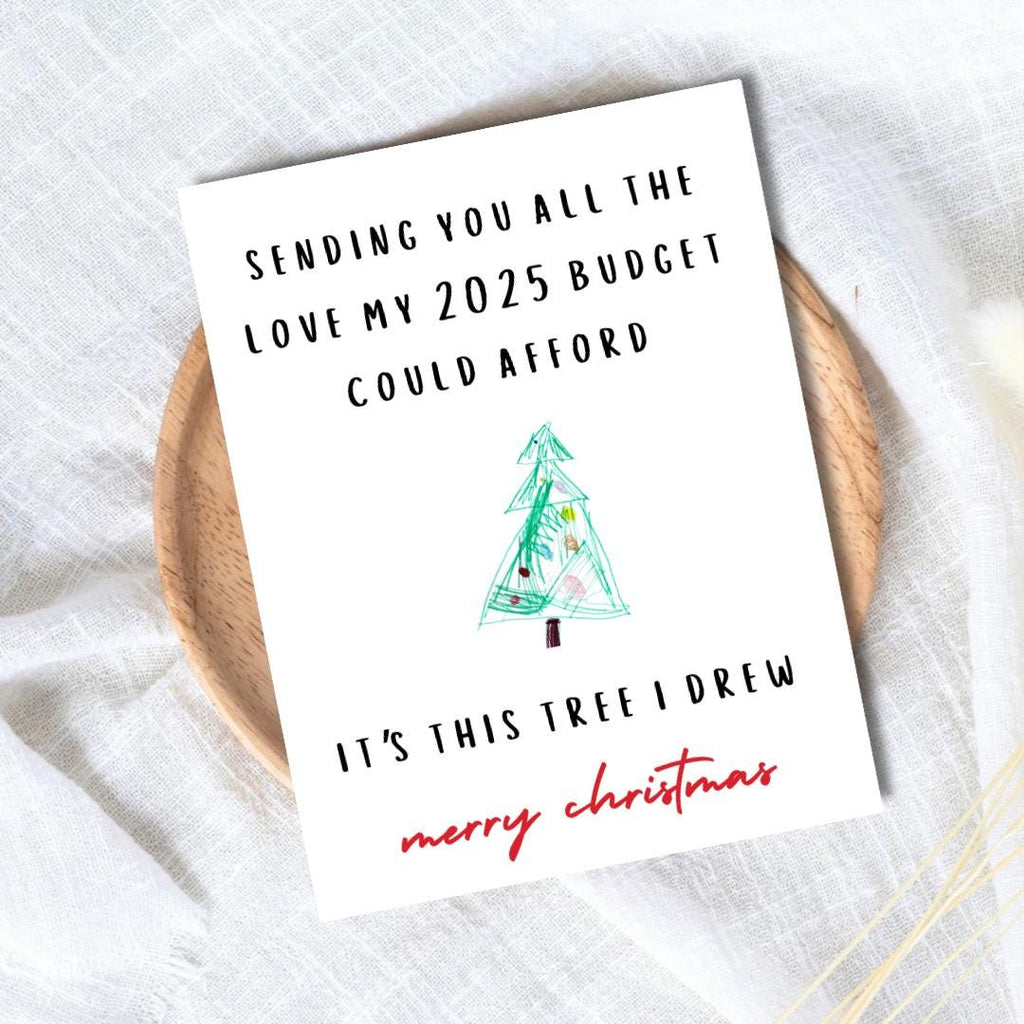 Funny 2025 Economy Christmas Card - rude and funny Christmas card by Northern Wind Creative