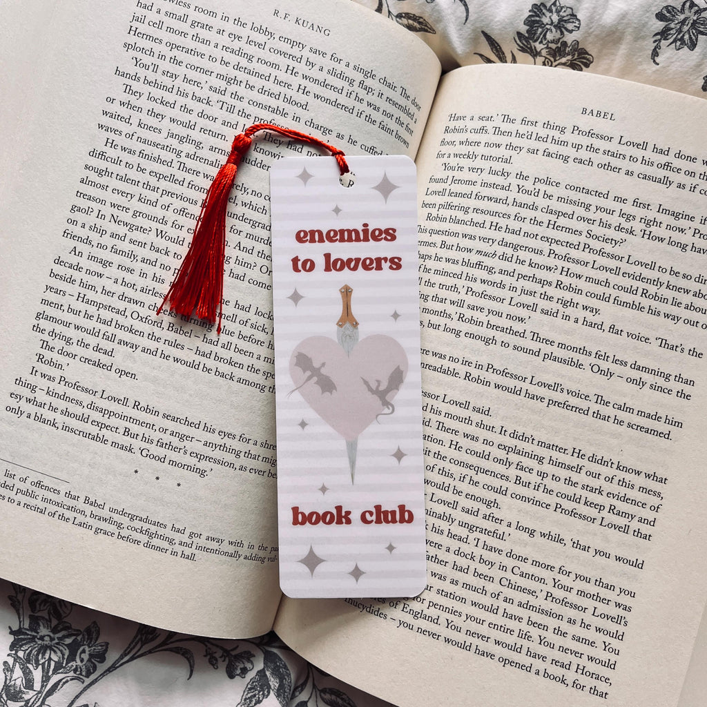 Enemies to Lovers Bookmark - Book Lover Gift with Reading Humor bookmark by Magic & Meaning