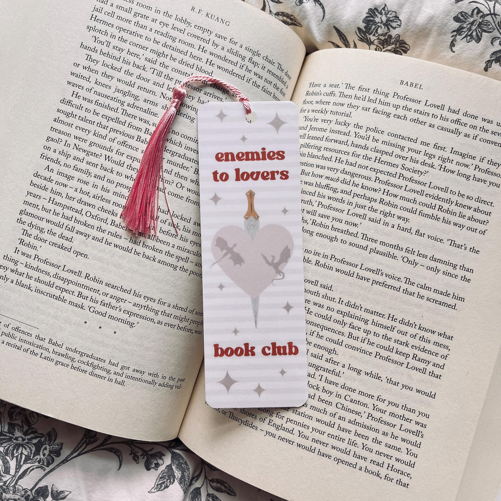 Enemies to Lovers Bookmark - Book Lover Gift with Reading Humor bookmark by Magic & Meaning