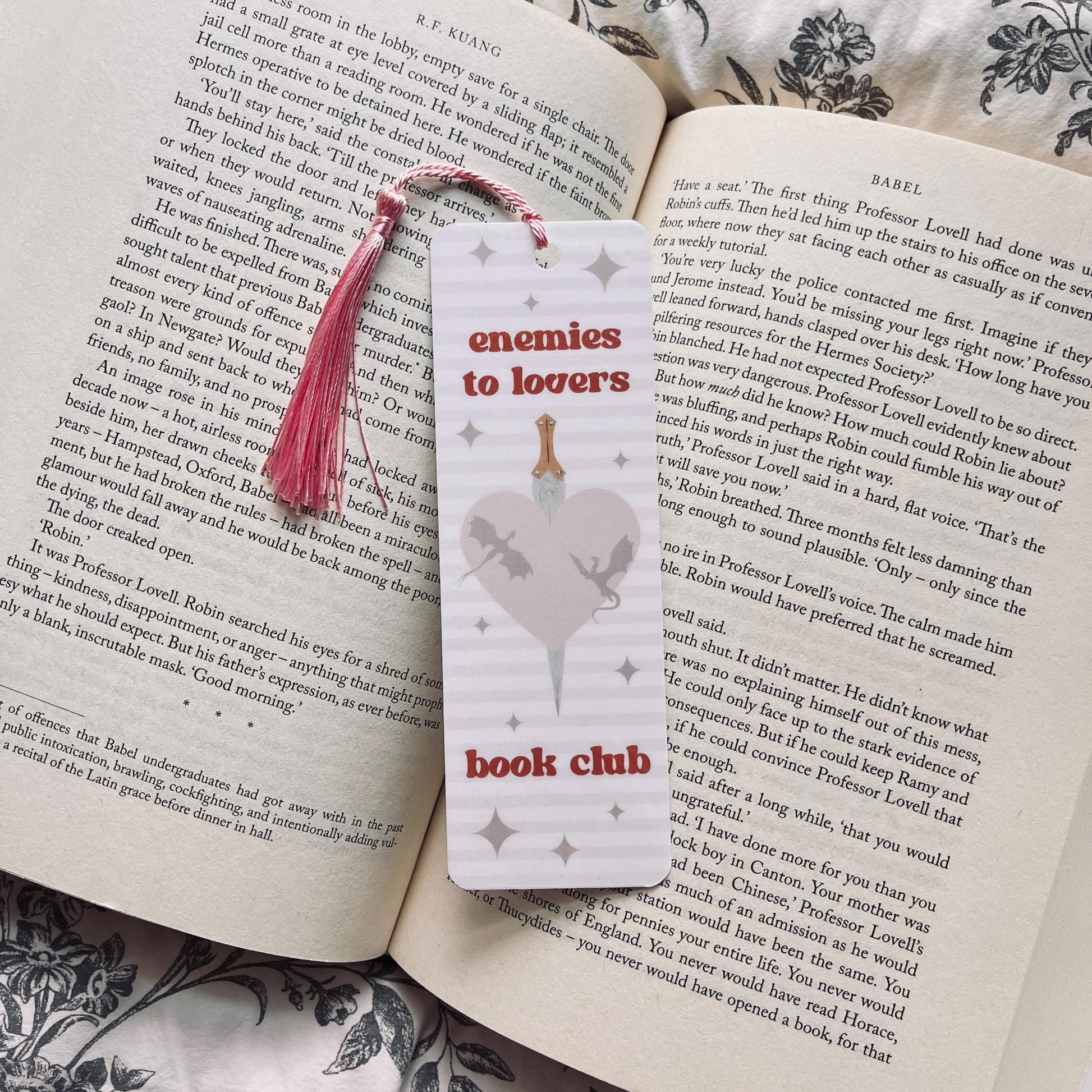 Enemies to Lovers Bookmark - Book Lover Gift with Reading Humor bookmark by Magic & Meaning