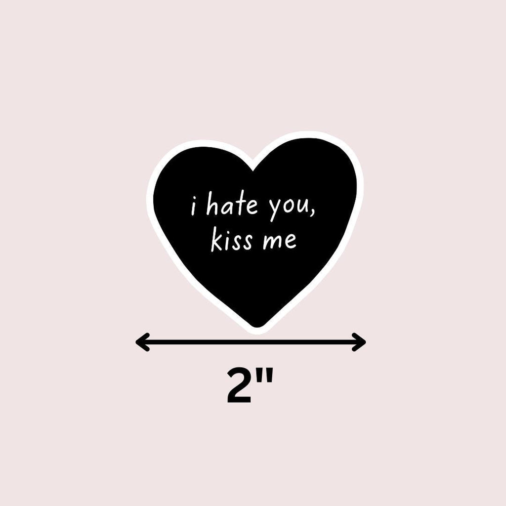 Spicy Smut Book Kindle Sticker: Enemies to Lovers "I hate you, kiss me" sticker by Magic & Meaning