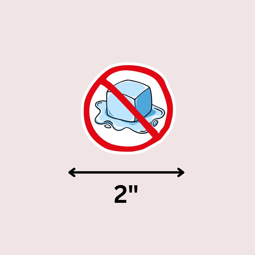 Anti ICE Vinyl Sticker, Melt ICE Protest sticker by Magic & Meaning