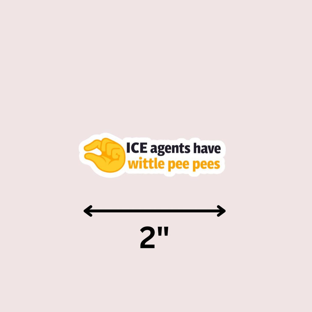 Anti ICE Agent Vinyl Sticker, Political Protest sticker by Magic & Meaning