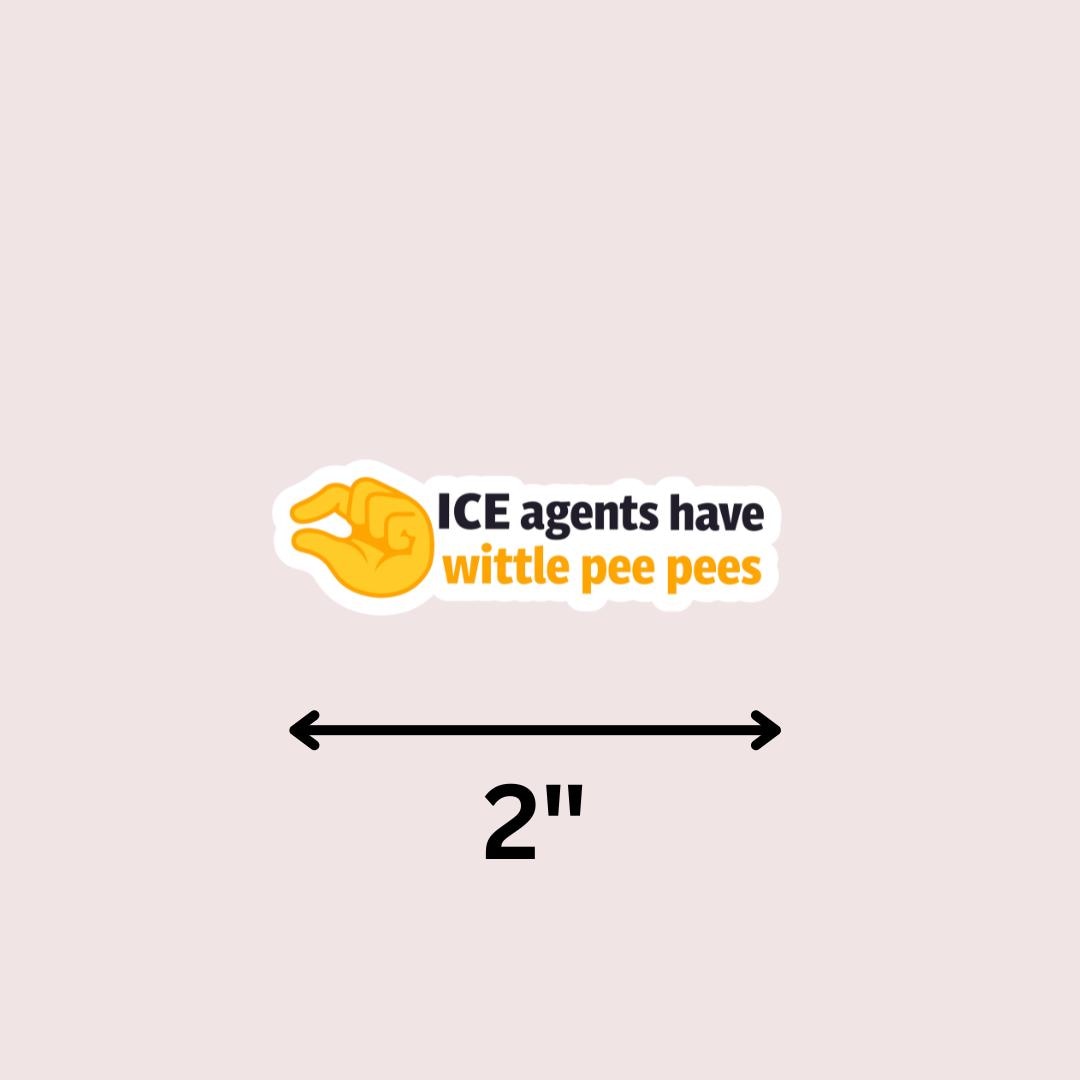 Anti ICE Agent Vinyl Sticker, Political Protest sticker by Magic & Meaning
