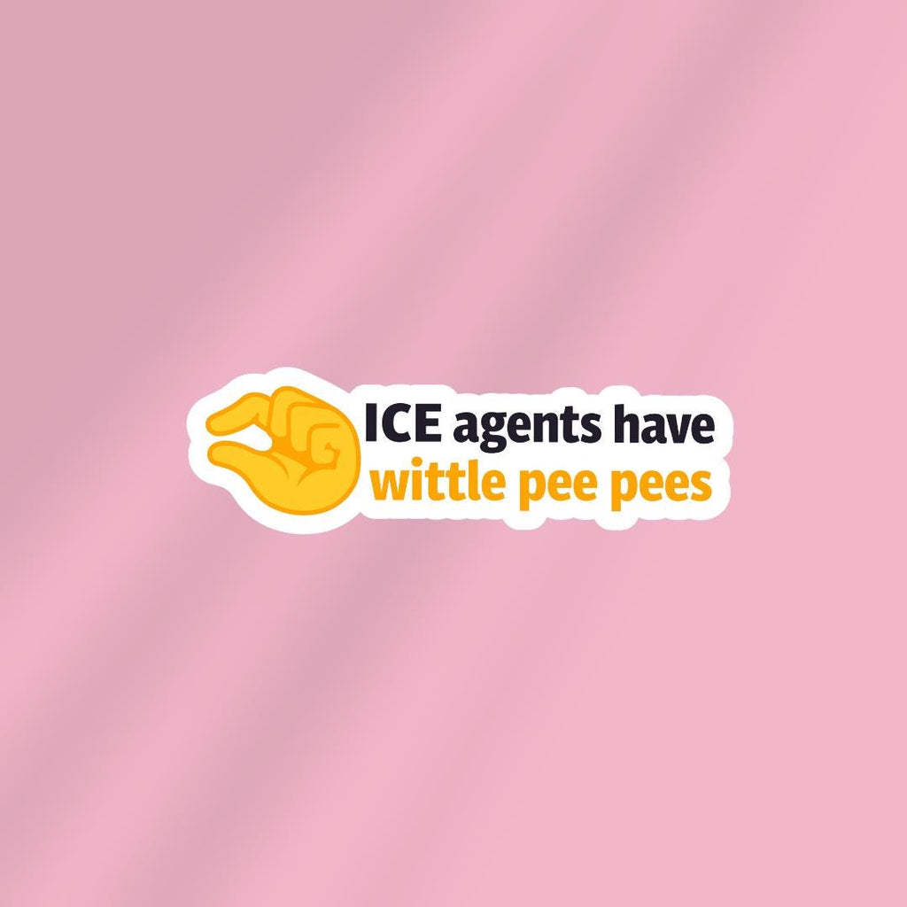 Anti ICE Agent Vinyl Sticker, Political Protest sticker by Magic & Meaning