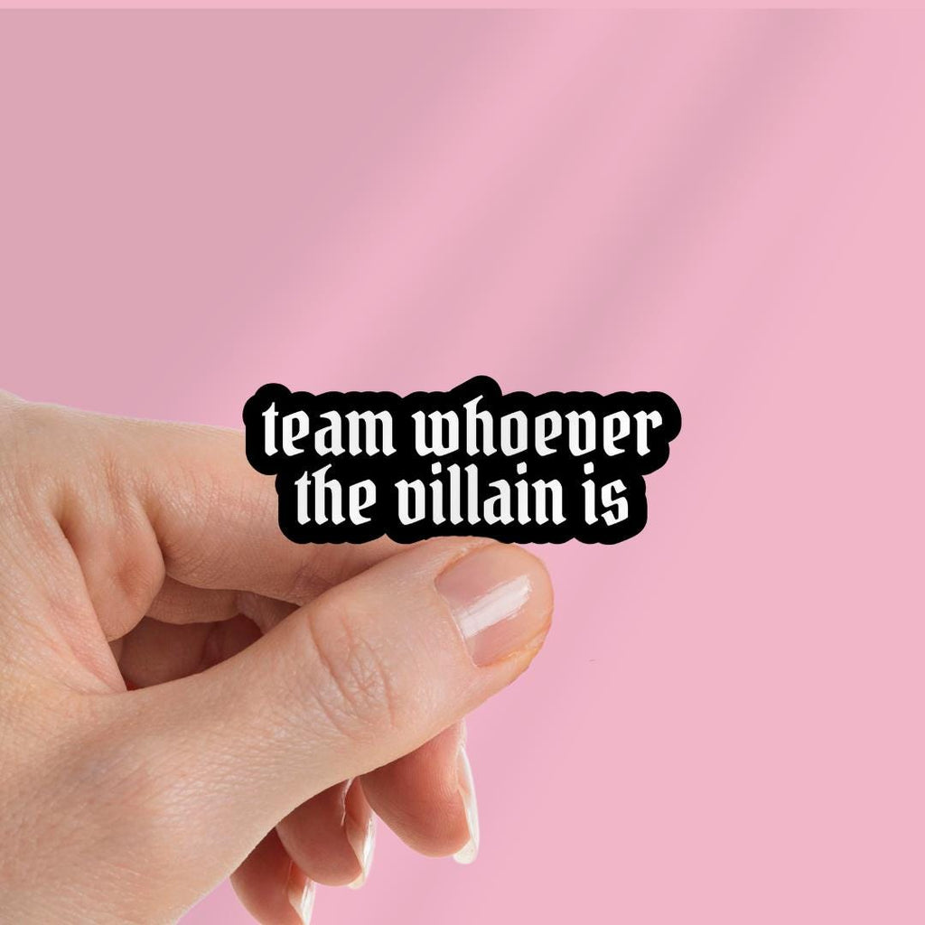 Spicy Smut Book Kindle Sticker: Team Whoever the Villain Is sticker by Magic & Meaning