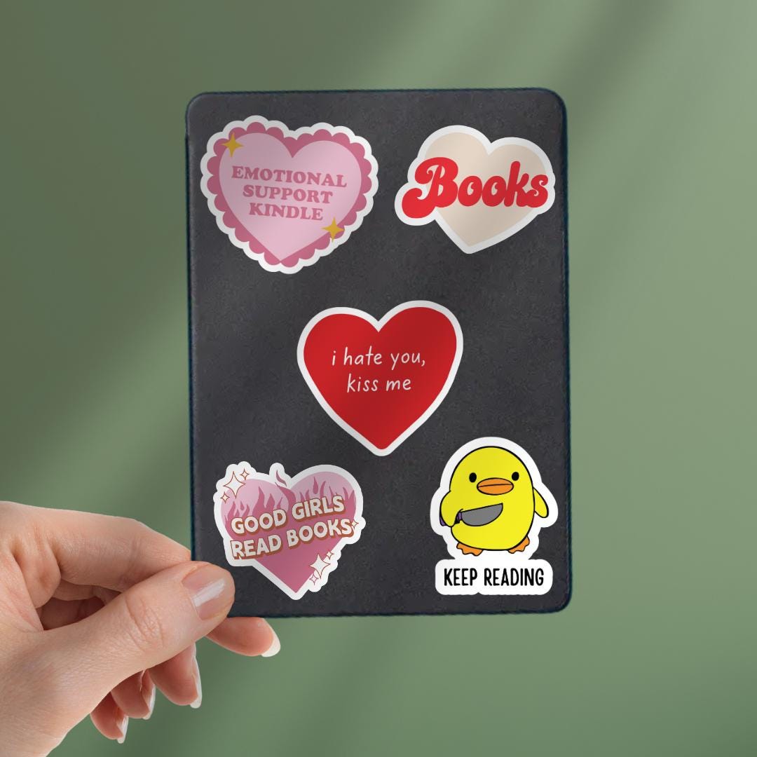 Spicy Smut Book Kindle Sticker: Enemies to Lovers "I hate you, kiss me" sticker by Magic & Meaning