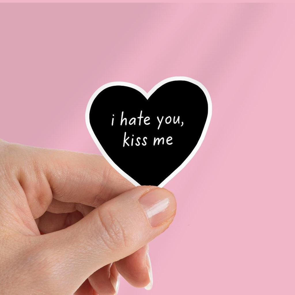 Spicy Smut Book Kindle Sticker: Enemies to Lovers "I hate you, kiss me" sticker by Magic & Meaning
