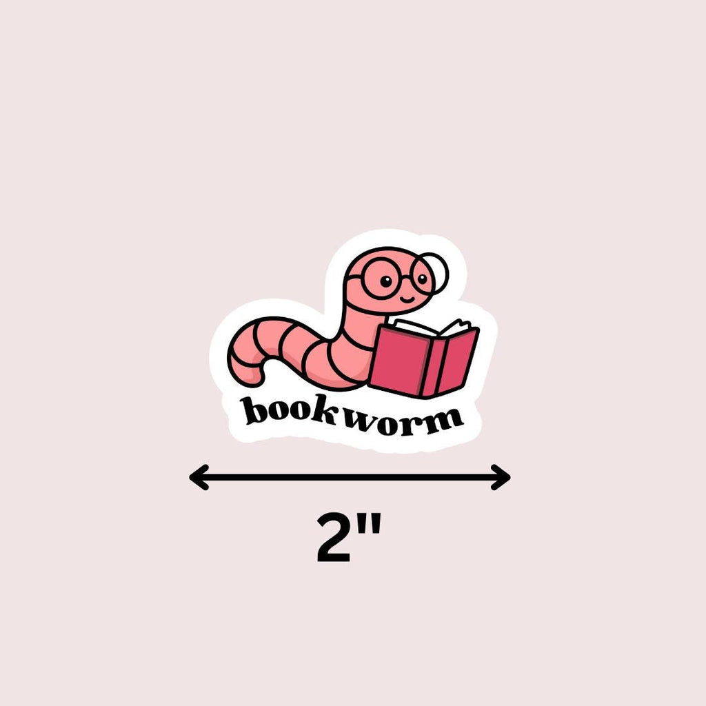Bookworm Sticker Gift For Reader sticker by Magic & Meaning