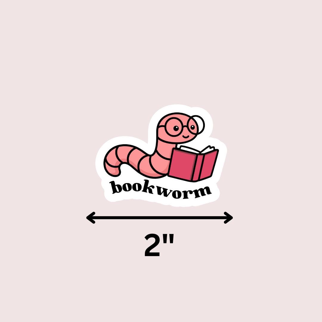 Bookworm Sticker Gift For Reader sticker by Magic & Meaning