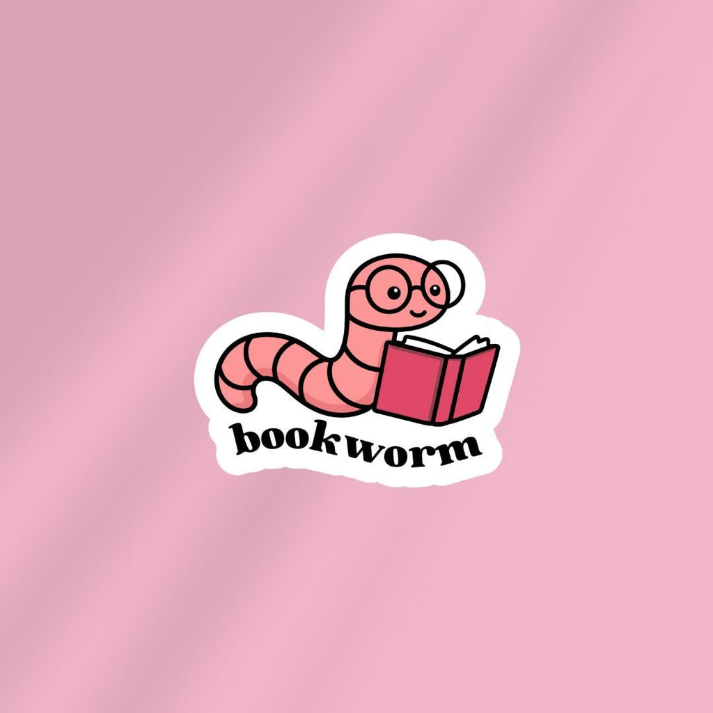 Bookworm Sticker Gift For Reader sticker by Magic & Meaning