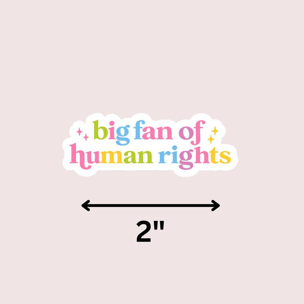 Big Fan of Human Rights Kindle Sticker: Equality Book Lover, Gift For Bookworms sticker by Magic & Meaning