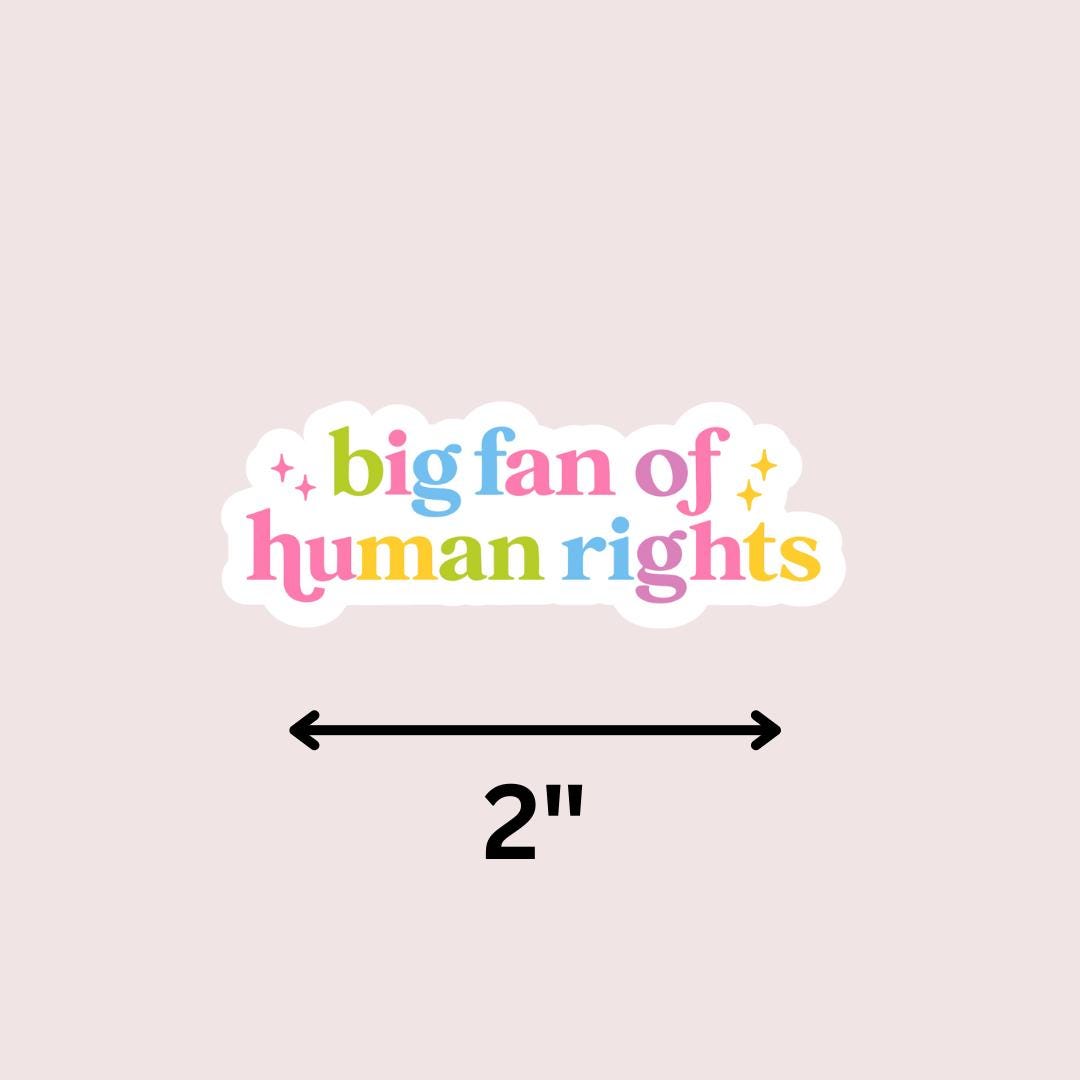 Big Fan of Human Rights Kindle Sticker: Equality Book Lover, Gift For Bookworms sticker by Magic & Meaning