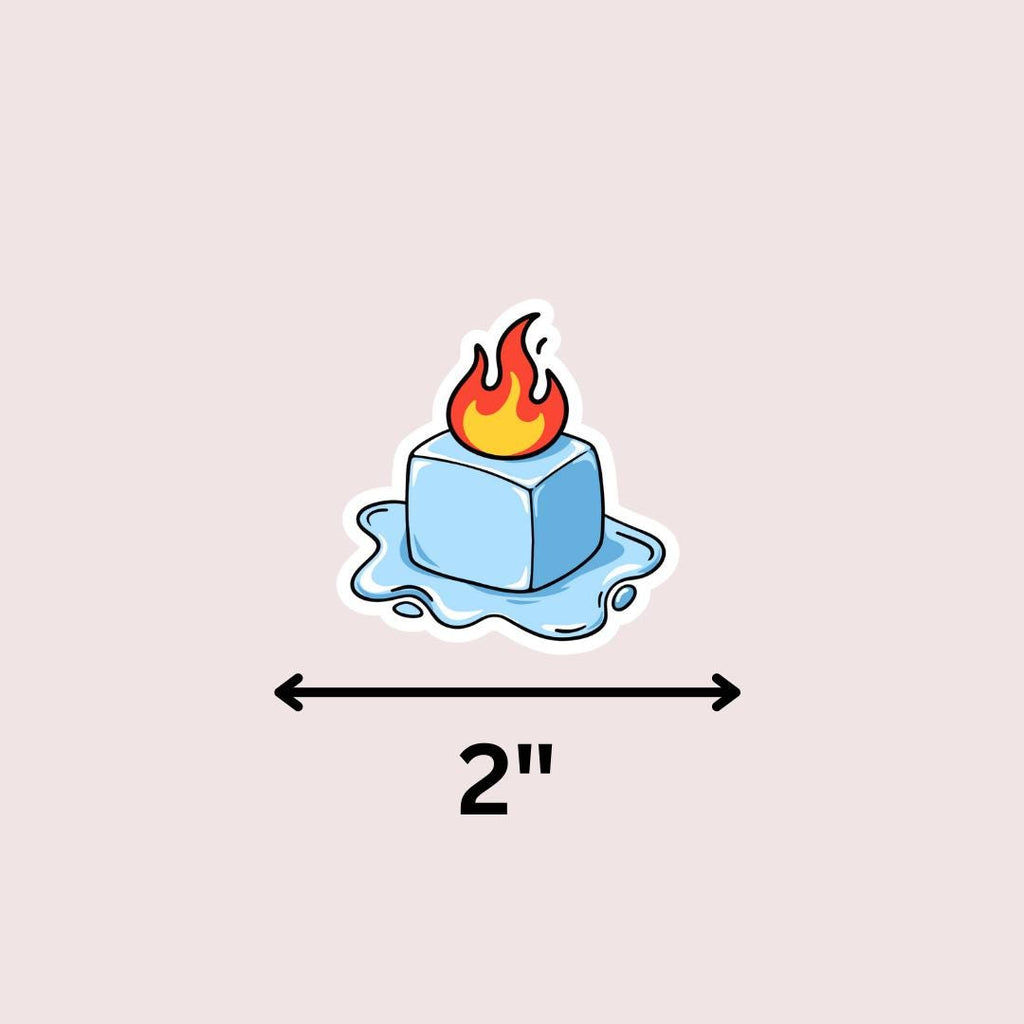 Anti ICE Sticker, Melt ICE Protest, Weatherproof Vinyl sticker by Magic & Meaning