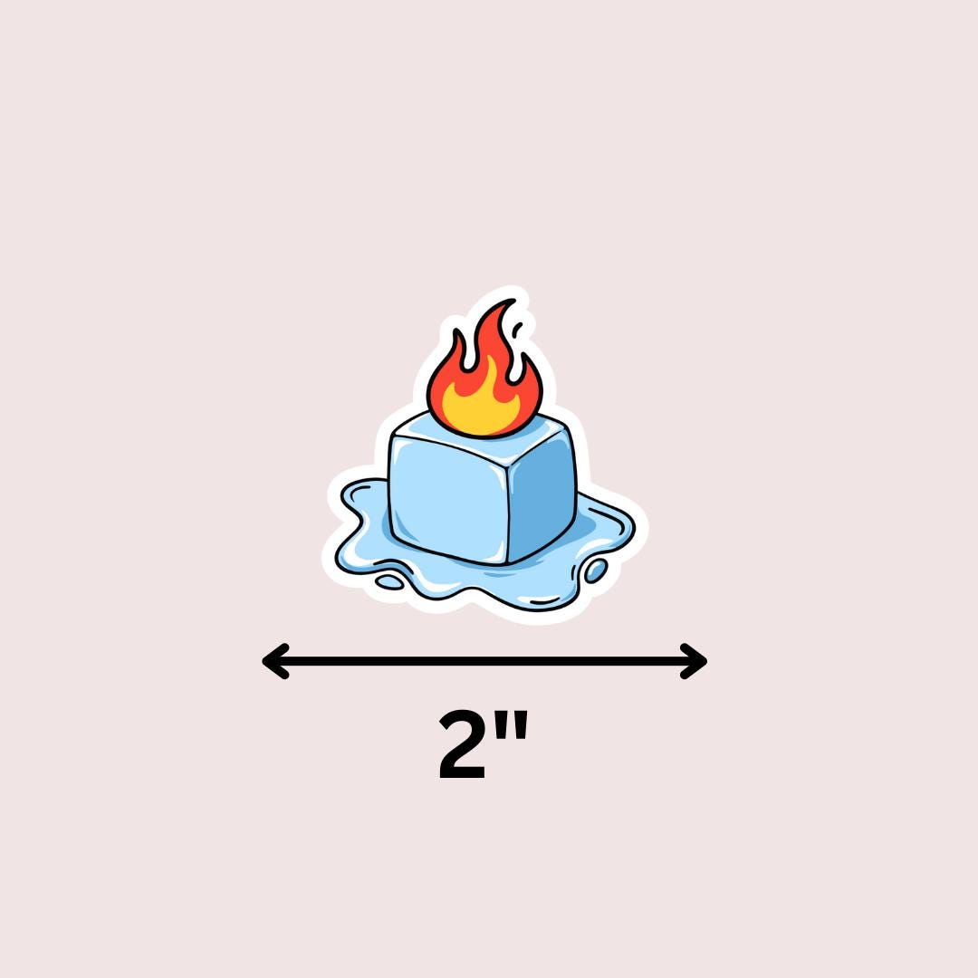 Anti ICE Sticker, Melt ICE Protest, Weatherproof Vinyl sticker by Magic & Meaning