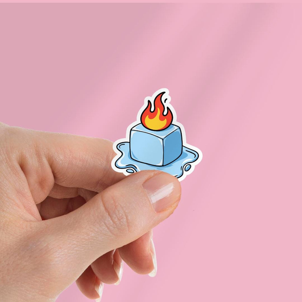 Anti ICE Sticker, Melt ICE Protest, Weatherproof Vinyl sticker by Magic & Meaning
