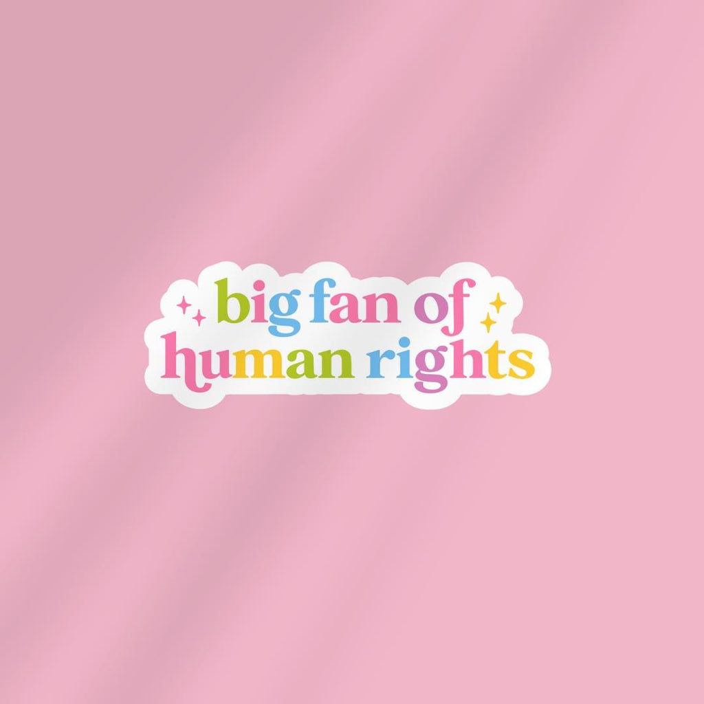 Big Fan of Human Rights Kindle Sticker: Equality Book Lover, Gift For Bookworms sticker by Magic & Meaning