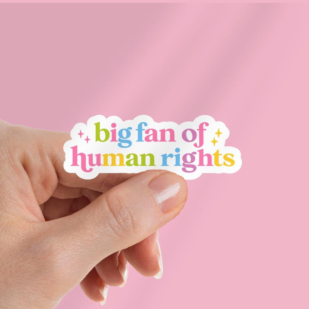 Big Fan of Human Rights Kindle Sticker: Equality Book Lover, Gift For Bookworms sticker by Magic & Meaning