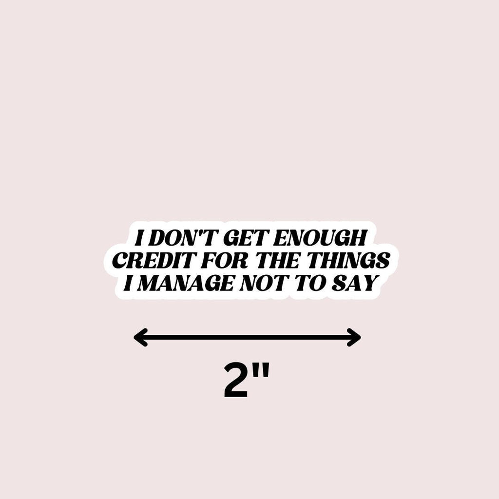 I Don't Get Enough Credit – Sticker: Book Lover Kindle Decal sticker by Magic & Meaning