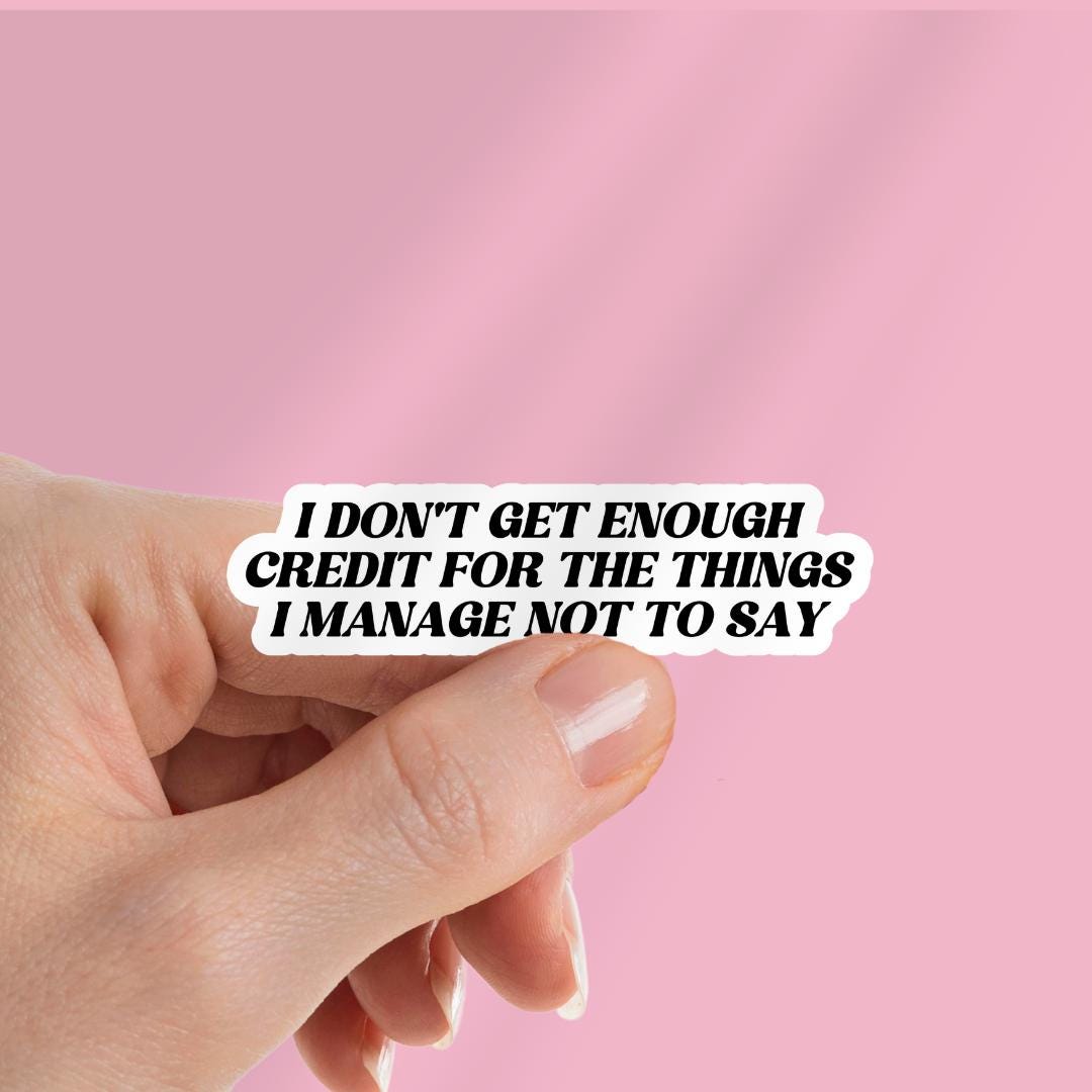 I Don't Get Enough Credit – Sticker: Book Lover Kindle Decal sticker by Magic & Meaning