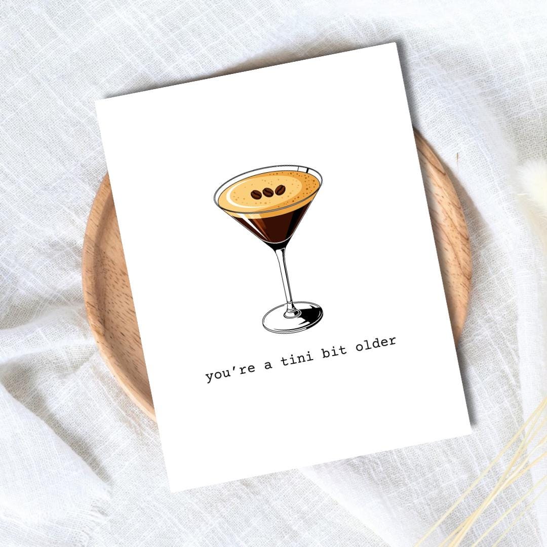 You're a Tini Bit Older Birthday Card - rude and funny birthday card by Northern Wind Creative