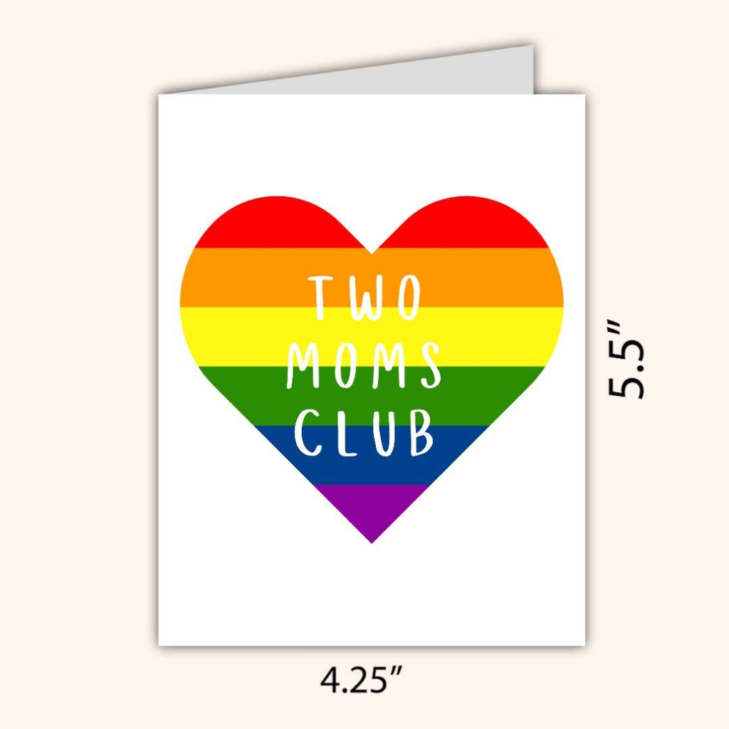 Two Moms Club Mother's Day Card - rude and funny Mother’s Day card by Northern Wind Creative