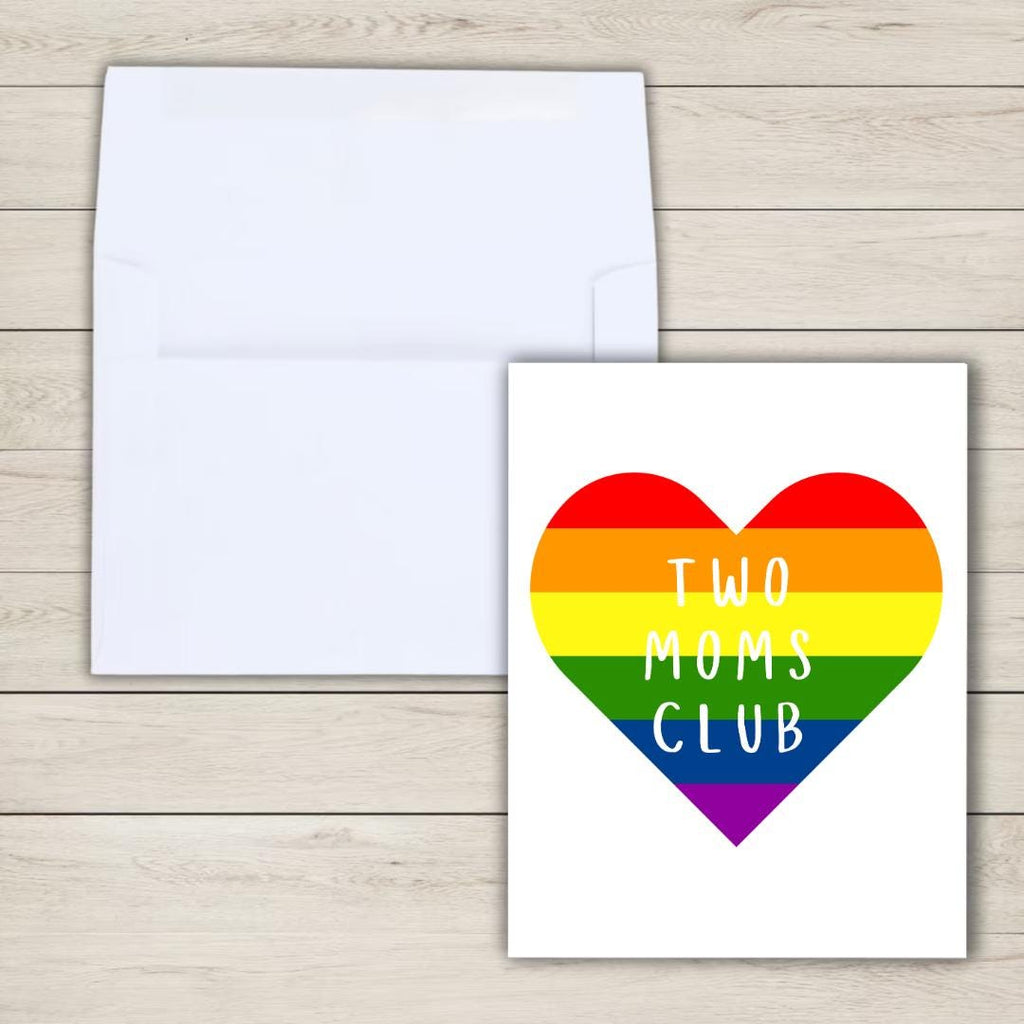 Two Moms Club Mother's Day Card - rude and funny Mother’s Day card by Northern Wind Creative