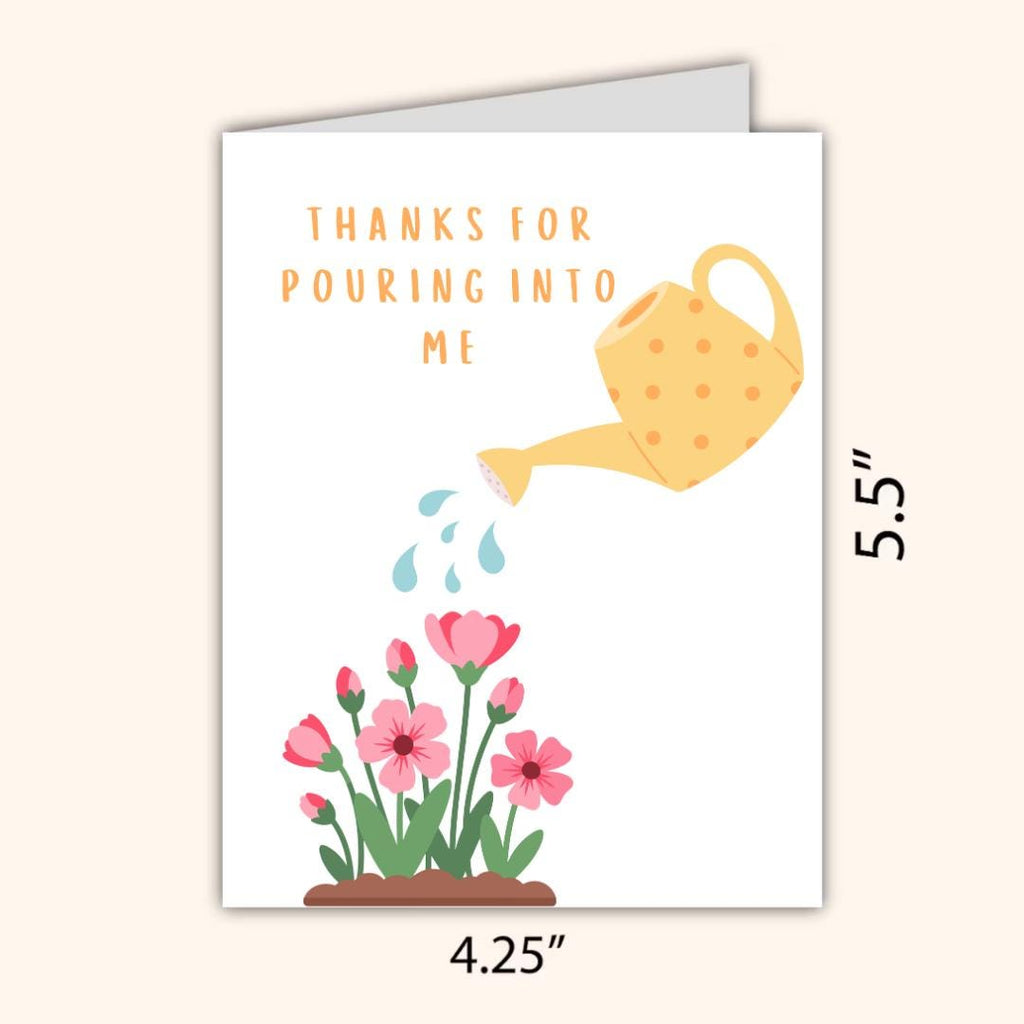 Thanks for Pouring into Me Card - rude and funny Mother’s Day card by Northern Wind Creative