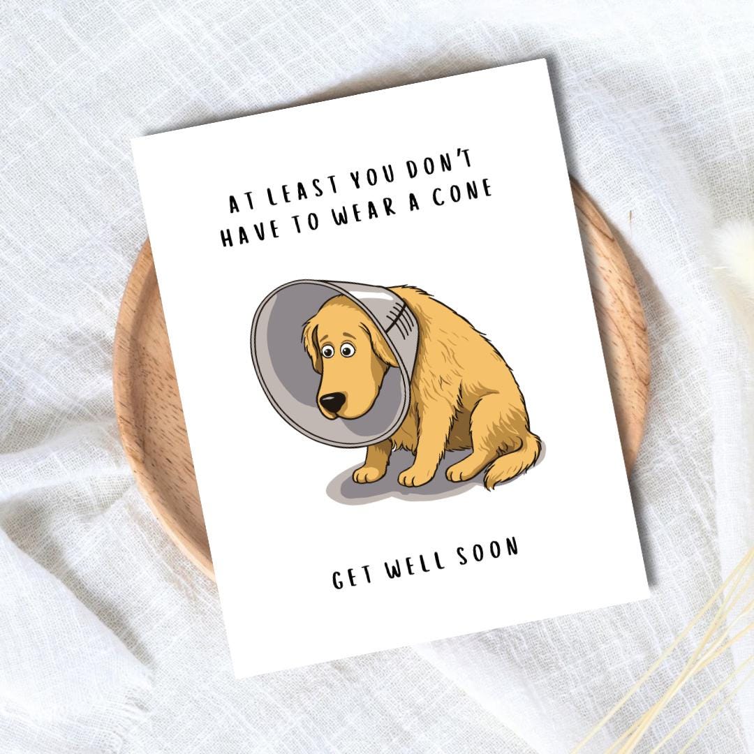 Funny Get Well Soon Card - rude and funny greeting card by Northern Wind Creative