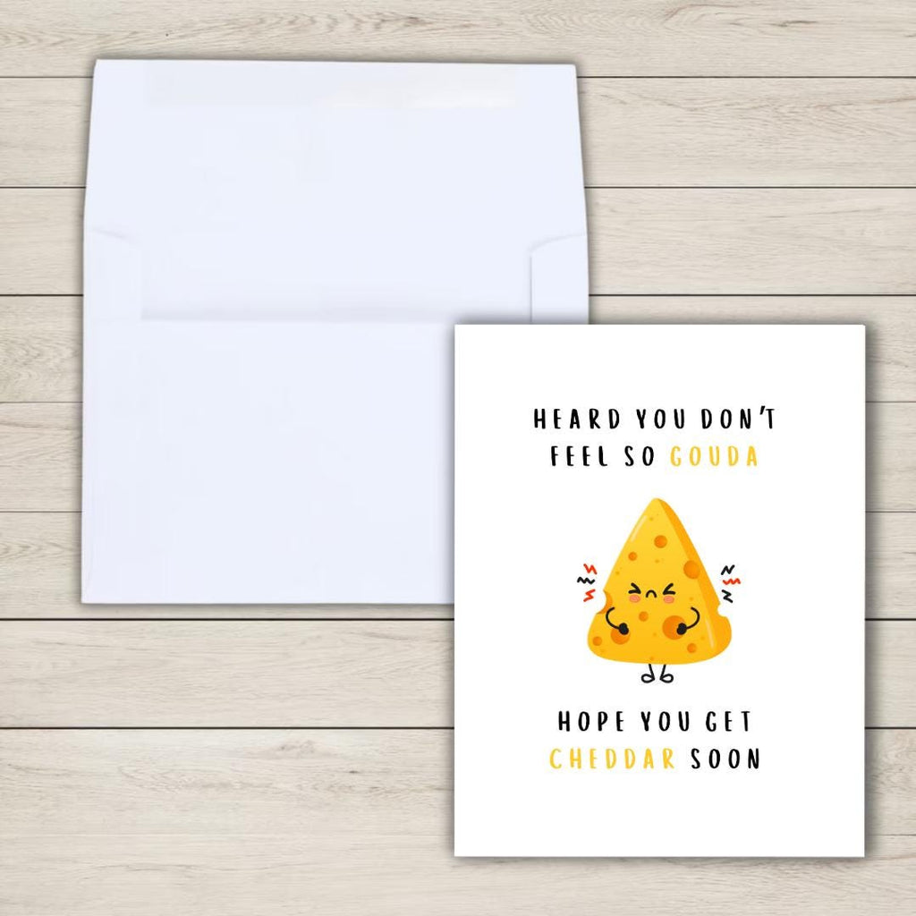 Funny Get Well Soon Card - rude and funny greeting card by Northern Wind Creative