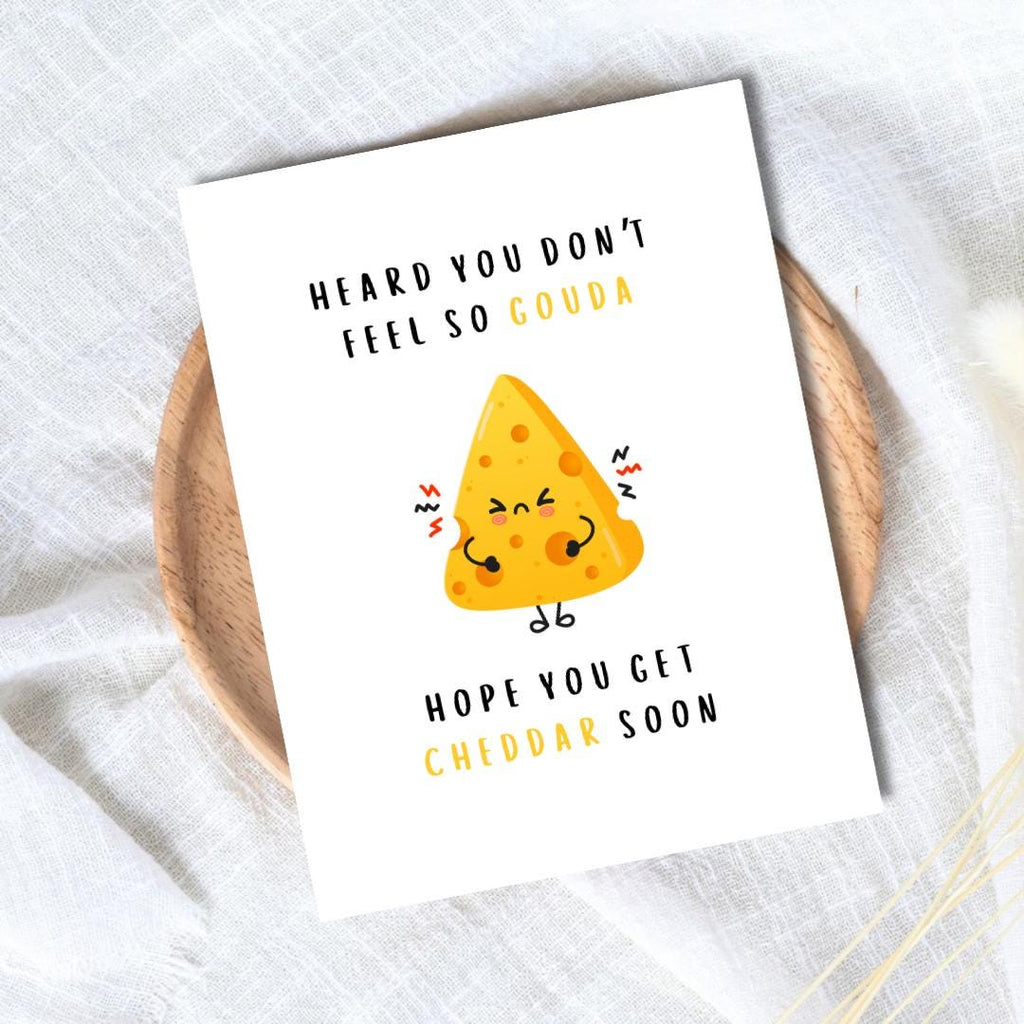 Funny Get Well Soon Card - rude and funny greeting card by Northern Wind Creative