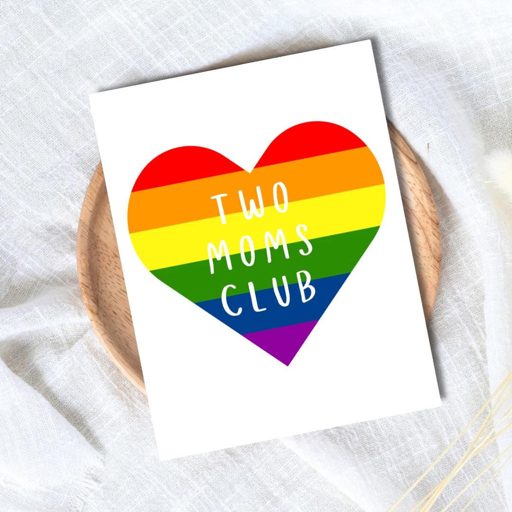 Two Moms Club Mother's Day Card - rude and funny Mother’s Day card by Northern Wind Creative