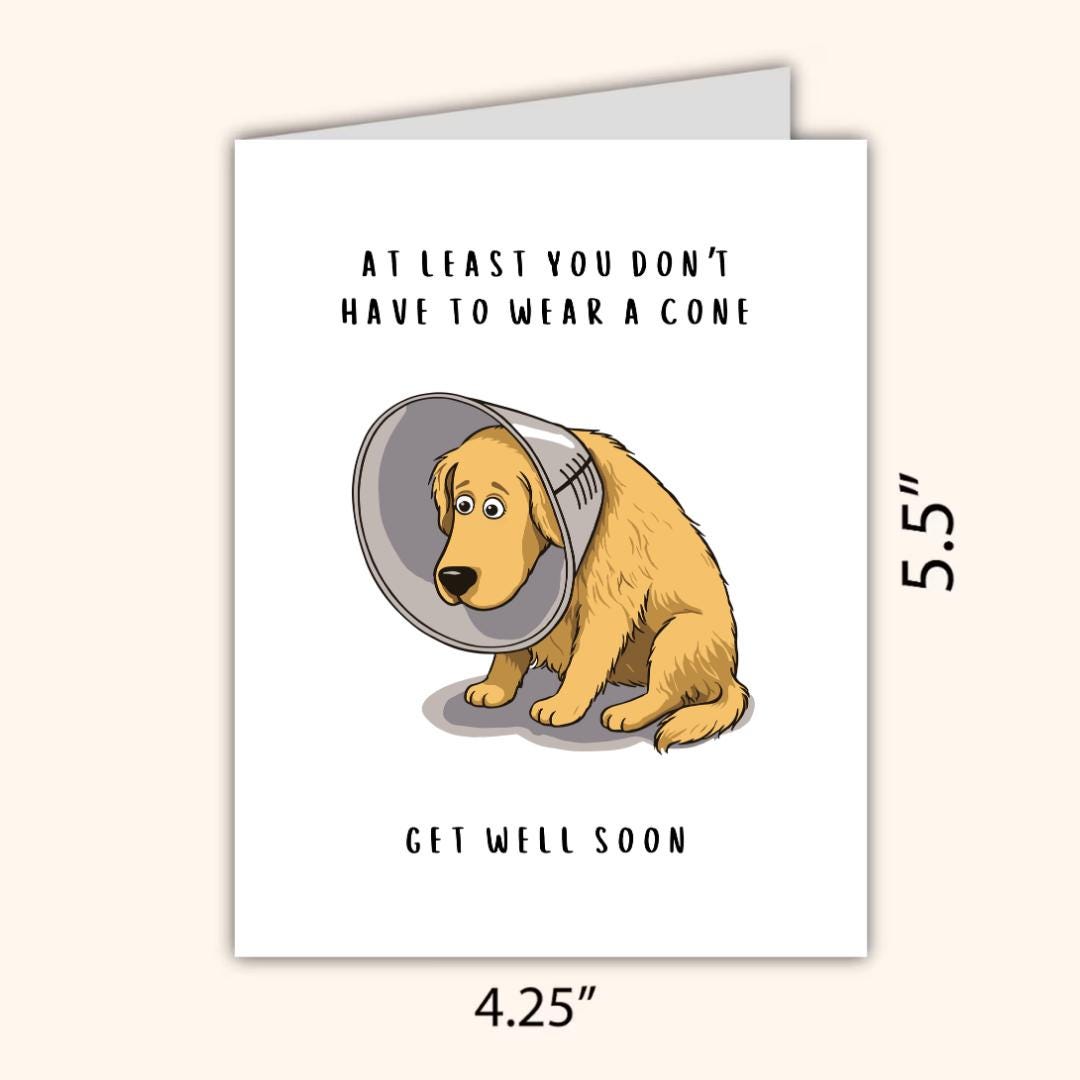 Funny Get Well Soon Card - rude and funny greeting card by Northern Wind Creative
