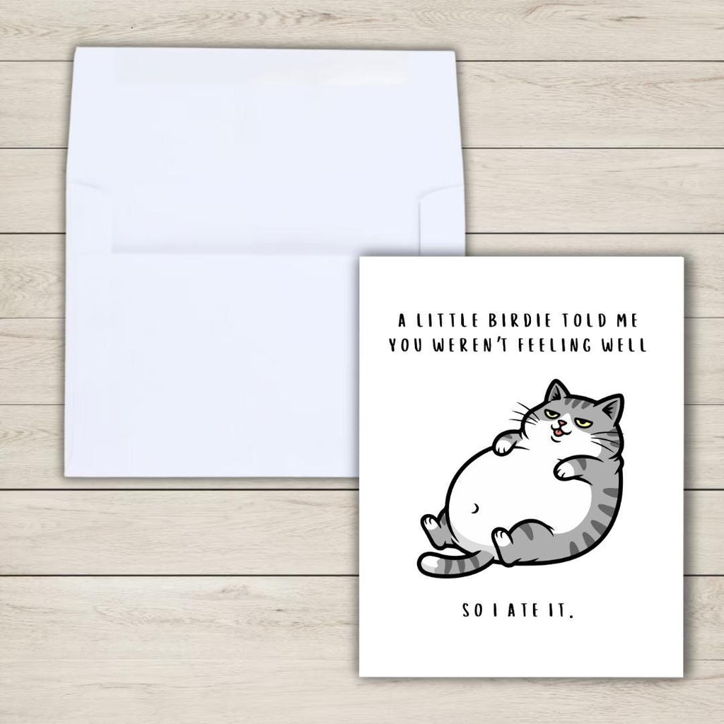 Funny Get Well Soon Card - rude and funny greeting card by Northern Wind Creative
