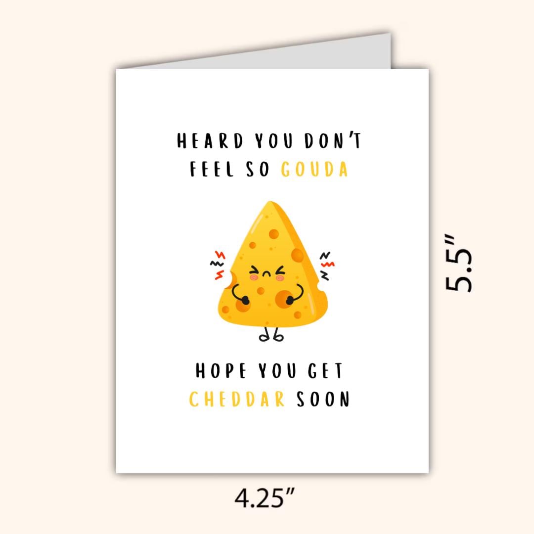 Funny Get Well Soon Card - rude and funny greeting card by Northern Wind Creative